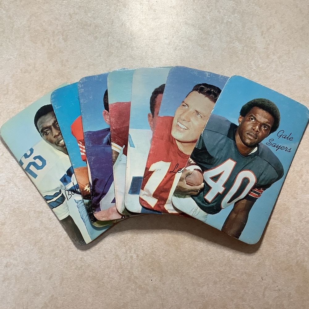 1970 Topps Super Football Cards Lot w/ Stars and HOFers Gale Sayers Len Dawson